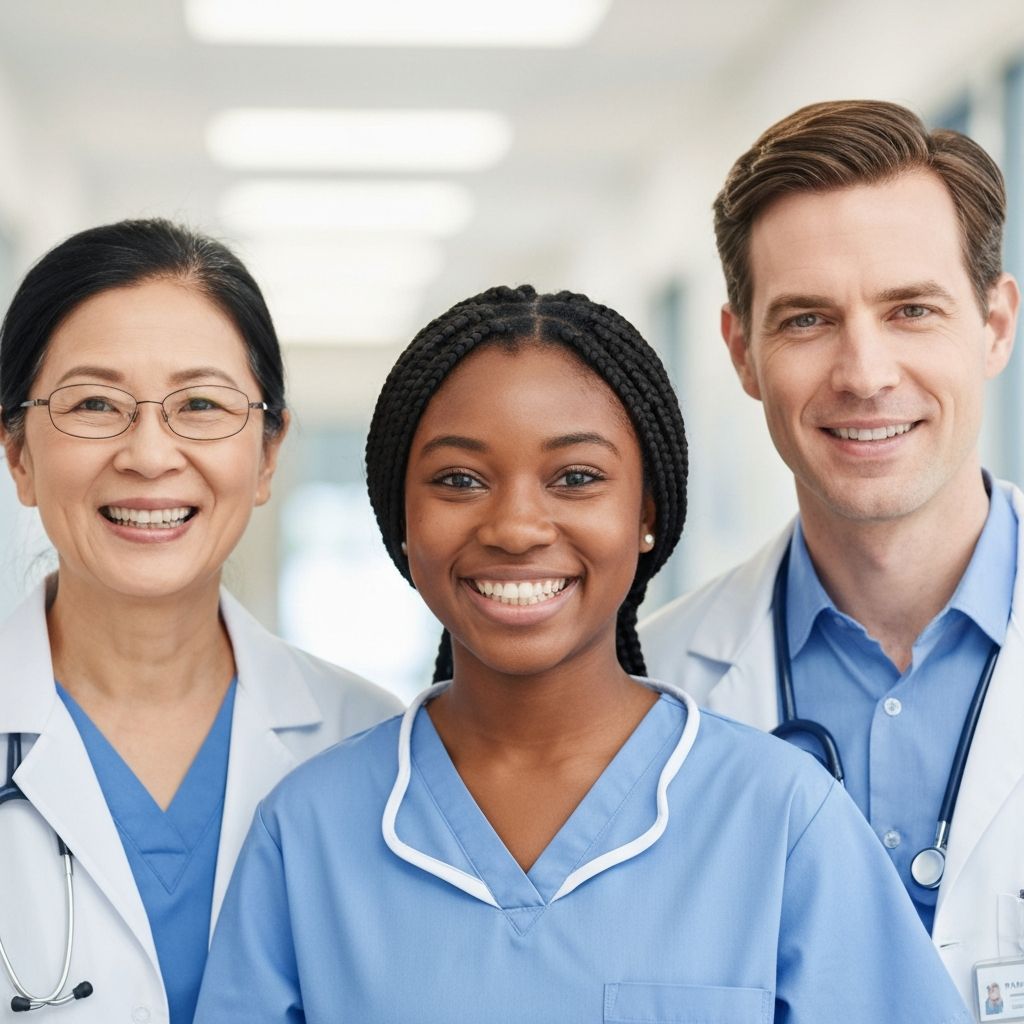 Diverse healthcare team